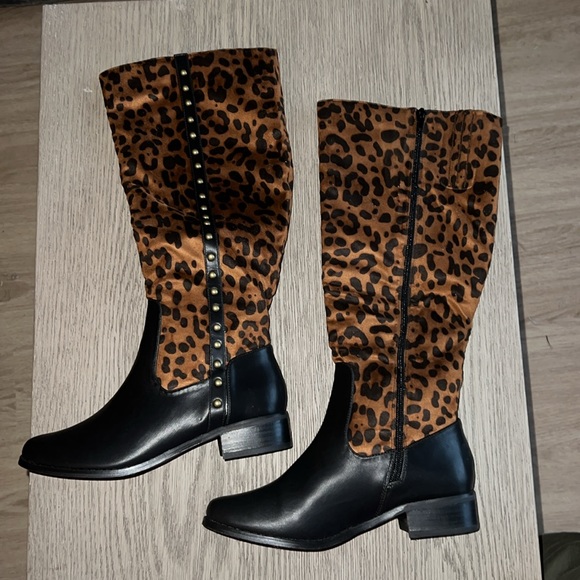 Andiamo Mobile Boots - Smooth Black Leopard - 7 - Picture 8 of 14